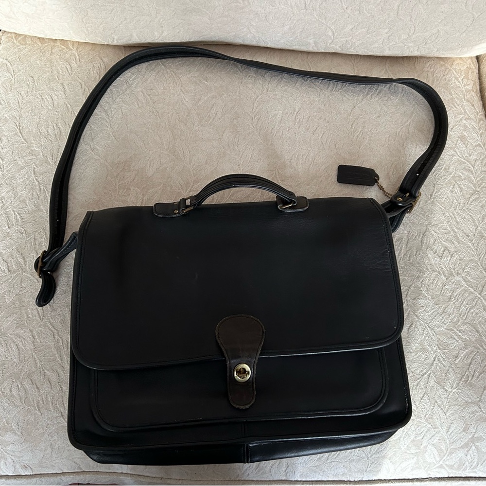 Vintage COACH Leather briefcase/attaché/messenger bag